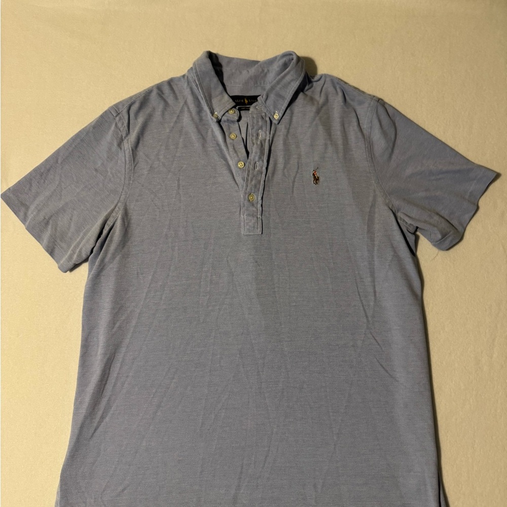 Polo by Ralph Lauren Men's Light Blue Polo Shirt